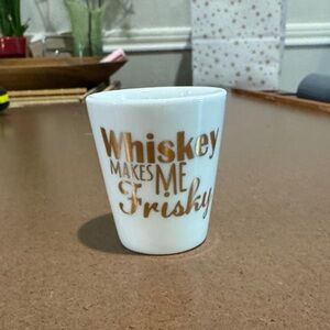 Francesca's Collections White and Gold Mug